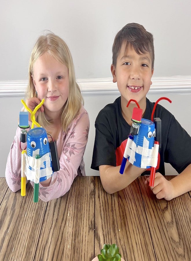 STEM Inventions DIY Doodle Scribble Bot Kit - Bulk Pack of 10 Drawing Motorized Doodle Art Robot Projects for Kids - STEM & STEAM Classroom Robotics Activity - Image 4